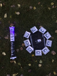 10 reflector on the ground