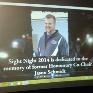 sight night 2014 is dedicated to Jason Schmidt
