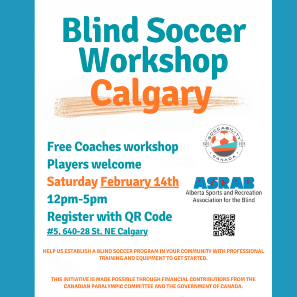 Blind Soccer Workshop Calgary